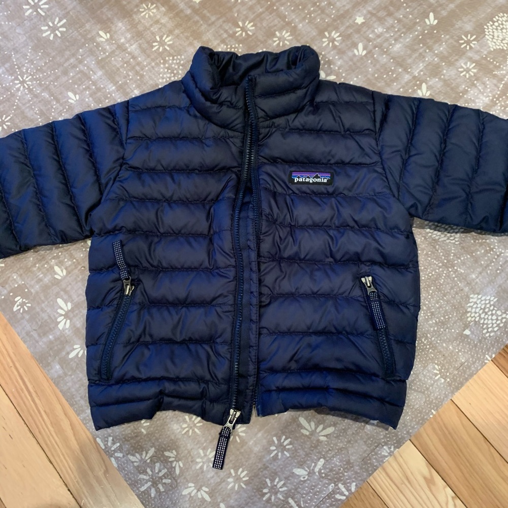 Patagonia baby down jacket 2T navy blue
